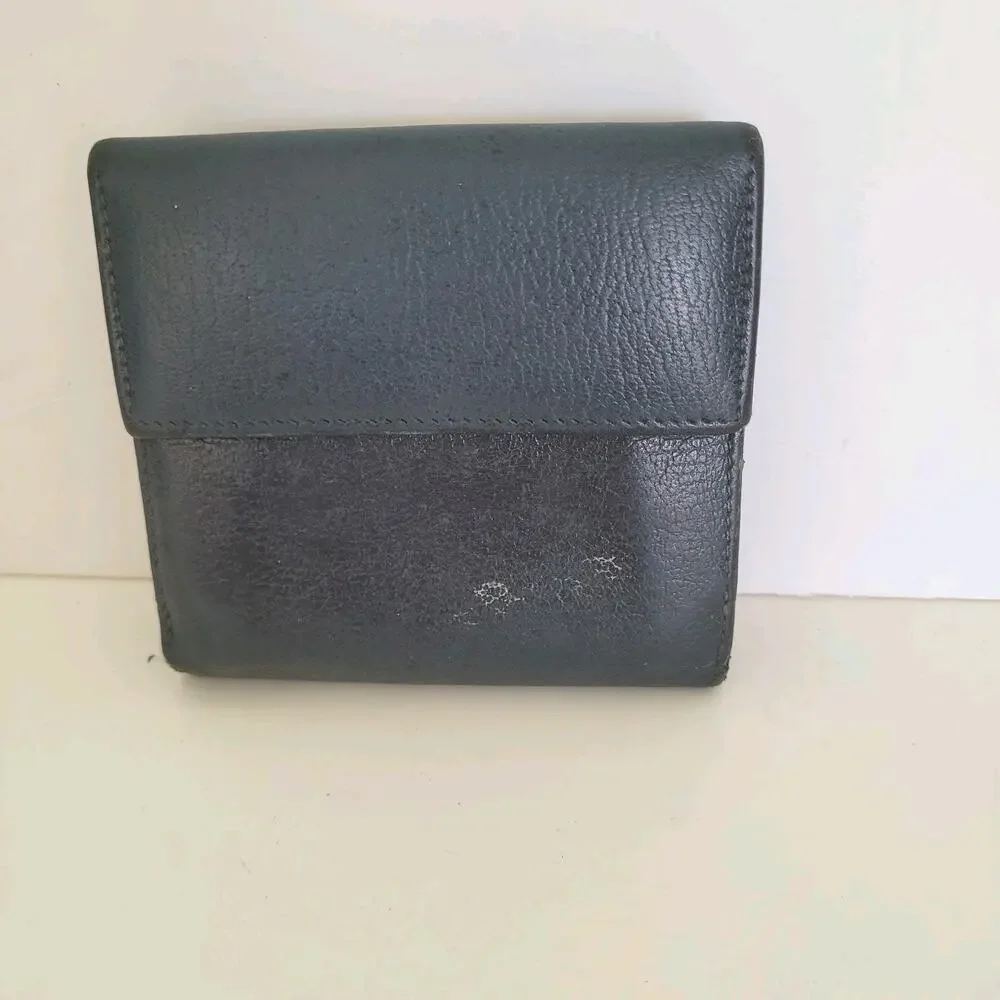 Fair Salvatore‎ Ferragamo Gancini Wallet Medium Bifold Navy Blue Unisex